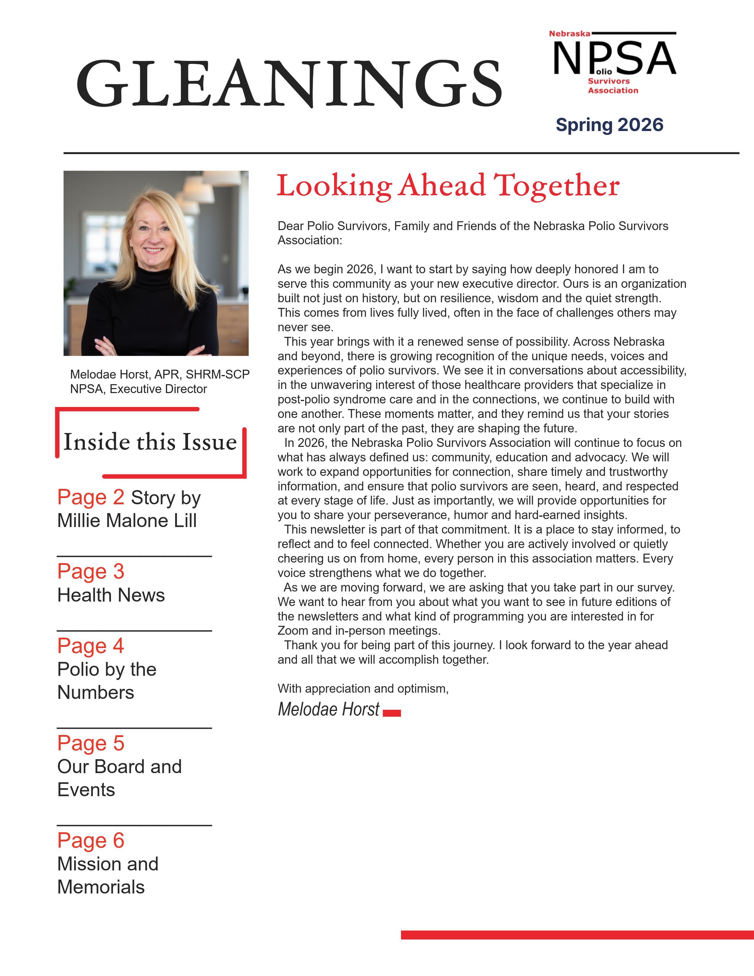 Gleanings Spring 2026 Page 1